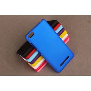 Пластиковый непрозрачный матовый чехол для Xiaomi Mi4i  Синий
