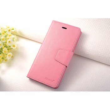 Чехол портмоне подставка на силиконовой основе на магнитной защелке для Xiaomi Mi4i  Розовый