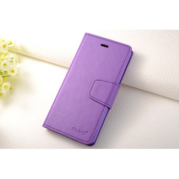Чехол портмоне подставка на силиконовой основе на магнитной защелке для Xiaomi Mi4i  Фиолетовый