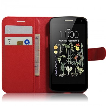 Чехол портмоне подставка на силиконовой основе на магнитной защелке для LG K5 Красный