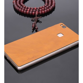Экстратонкая клеевая кожаная накладка для Huawei P9 Lite