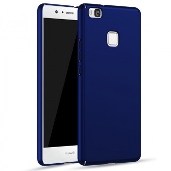 Пластиковый непрозрачный матовый чехол с улучшенной защитой элементов корпуса для Huawei P9 Lite  Синий