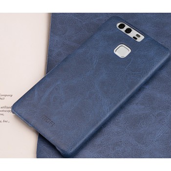 Чехол задняя накладка для Huawei P9 Plus с текстурой кожи крокодила Синий