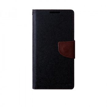 Чехол портмоне подставка на силиконовой основе на дизайнерской магнитной защелке для Sony Xperia Z2 Черный
