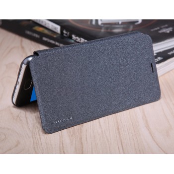 Чехол горизонтальная книжка на пластиковой нескользящей премиум основе для Meizu M3s Mini Черный