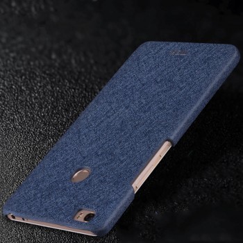 Пластиковый непрозрачный матовый чехол текстура Золото для Xiaomi Mi Max Синий