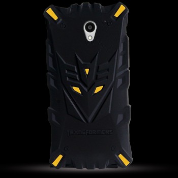 Силиконовый матовый непрозрачный дизайнерский фигурный чехол для ZTE Blade A510  Желтый