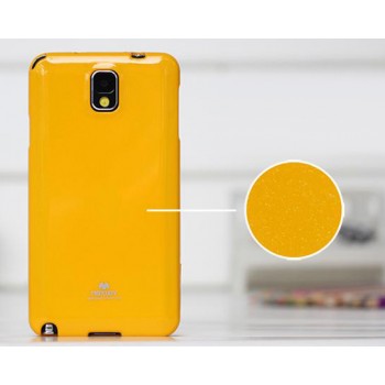 Силиконовый глянцевый непрозрачный чехол для Samsung Galaxy Note 4 Желтый