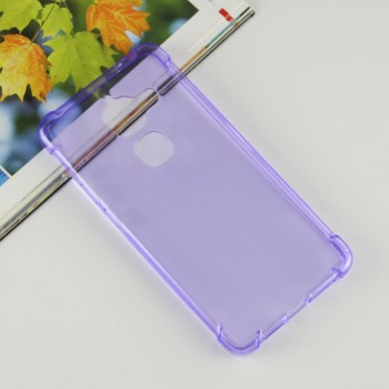 Силиконовый матовый полупрозрачный чехол с усиленными углами для LeEco Le Max 2 Фиолетовый