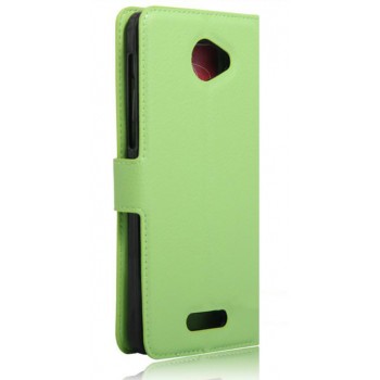 Чехол портмоне подставка на силиконовой основе на магнитной защелке для Alcatel Pop 4S  Зеленый