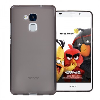 Силиконовый матовый полупрозрачный чехол для Huawei Honor 5C Серый