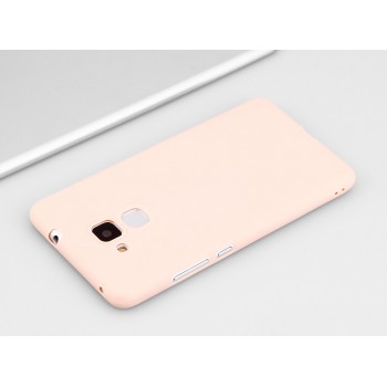 Силиконовый матовый непрозрачный чехол для Huawei Honor 5C Розовый