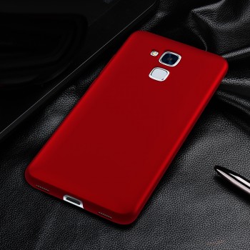 Пластиковый непрозрачный матовый чехол с улучшенной защитой элементов корпуса для Huawei Honor 5C Красный