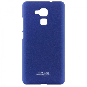 Пластиковый непрозрачный матовый чехол с повышенной шероховатостью для Huawei Honor 5C  Синий