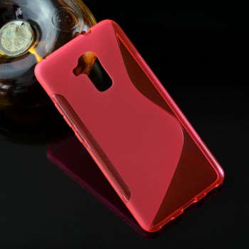 Силиконовый матовый полупрозрачный чехол с дизайнерской текстурой S для Huawei Honor 5C Красный