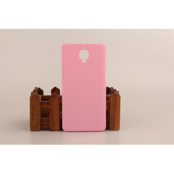 Пластиковый непрозрачный матовый чехол для OnePlus 3 Розовый