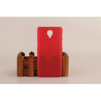 Пластиковый непрозрачный матовый чехол для OnePlus 3 Красный