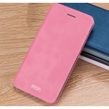 Винтажный чехол горизонтальная книжка подставка на силиконовой основе для Xiaomi RedMi 3 Pro/3S Розовый