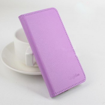Чехол портмоне подставка на силиконовой основе на магнитной защелке для Sony Xperia C4 Фиолетовый