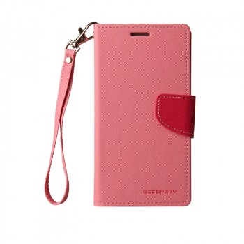 Чехол портмоне подставка на силиконовой основе на магнитной защелке для Samsung Galaxy J5 (2016) Розовый