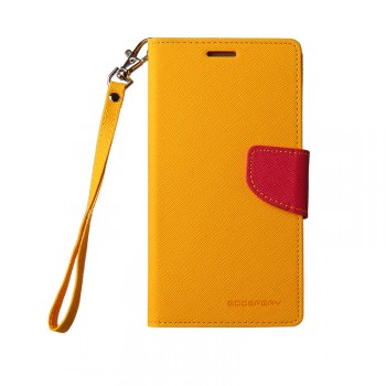 Чехол портмоне подставка на силиконовой основе на магнитной защелке для Samsung Galaxy J5 (2016) Желтый