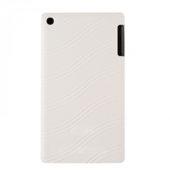Силиконовый матовый непрозрачный чехол с дизайнерской текстурой Узоры для Lenovo Tab 2 A7-20  Белый