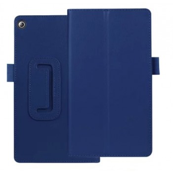 Чехол книжка подставка с рамочной защитой экрана и крепежом для стилуса для Lenovo Tab 2 A7-20  Синий