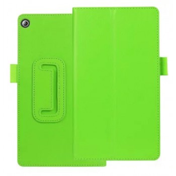 Чехол книжка подставка с рамочной защитой экрана и крепежом для стилуса для Lenovo Tab 2 A7-20  Зеленый