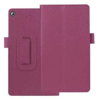 Чехол книжка подставка с рамочной защитой экрана и крепежом для стилуса для Lenovo Tab 2 A7-20  Фиолетовый