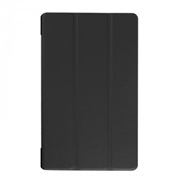 Сегментарный чехол книжка подставка на непрозрачной поликарбонатной основе для Lenovo Tab 3 8 Черный
