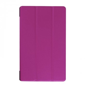 Сегментарный чехол книжка подставка на непрозрачной поликарбонатной основе для Lenovo Tab 3 8 Фиолетовый