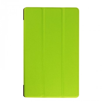 Сегментарный чехол книжка подставка на непрозрачной поликарбонатной основе для Lenovo Tab 3 8 Зеленый