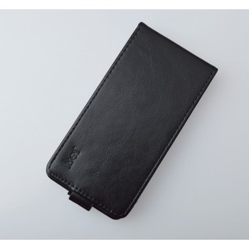 Чехол вертикальная книжка на пластиковой основе на магнитной защелке для Alcatel One Touch POP 3 5.5  Черный