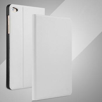 Чехол книжка подставка на непрозрачной поликарбонатной основе с тканевым покрытием для Huawei MediaPad T2 7.0 Pro Белый