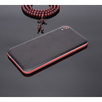 Экстратонкая клеевая кожаная накладка для HTC Desire 830