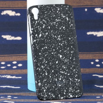 Пластиковый непрозрачный матовый чехол с голографическим принтом Звезды для HTC Desire 828  Белый