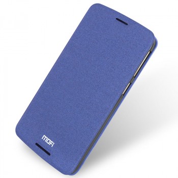 Чехол горизонтальная книжка подставка на силиконовой основе для HTC Desire 828 Синий