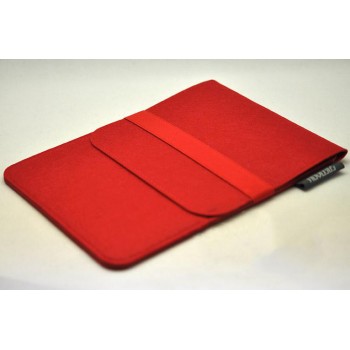 Войлочный мешок с отсеком для карт на резинке для Ipad Pro 9.7  Красный