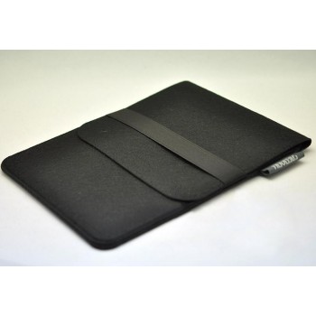 Войлочный мешок с отсеком для карт на резинке для Ipad Pro 9.7  Черный