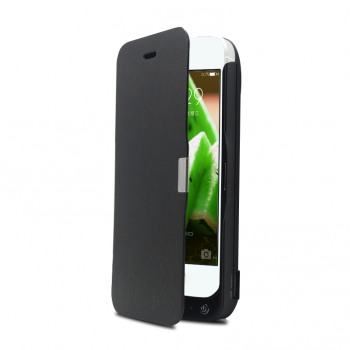Чехол флип с встроенным аккумулятором 4200мАч и ножкой-подставкой для Iphone 5s 