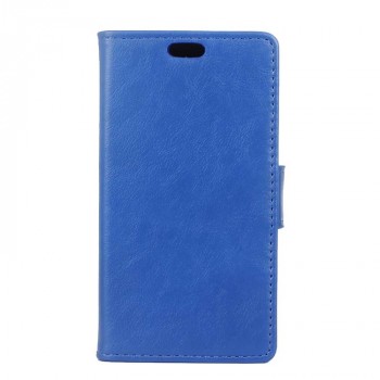 Глянцевый чехол портмоне подставка на силиконовой основе на магнитной защелке для LG X Style  Синий