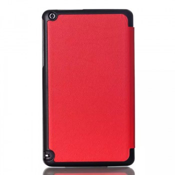 Сегментарный чехол книжка подставка на непрозрачной поликарбонатной основе для Nvidia Shield Tablet  Красный