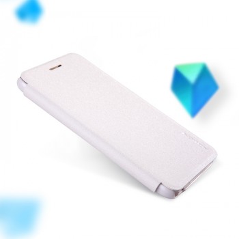 Чехол горизонтальная книжка на пластиковой нескользящей премиум основе для Huawei GR3 Белый