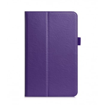Чехол книжка подставка с рамочной защитой экрана, крепежом для стилуса, отсеком для карт и поддержкой кисти для Samsung Galaxy Tab A 10.1 (2016) Фиолетовый