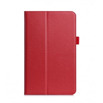 Чехол книжка подставка с рамочной защитой экрана, крепежом для стилуса, отсеком для карт и поддержкой кисти для Samsung Galaxy Tab A 10.1 (2016) Красный