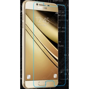 Ультратонкое износоустойчивое сколостойкое олеофобное защитное стекло-пленка для Samsung Galaxy C7 