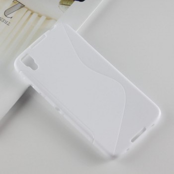 Силиконовый матовый полупрозрачный чехол с дизайнерской текстурой S для Alcatel Idol 4/BlackBerry DTEK50 Белый
