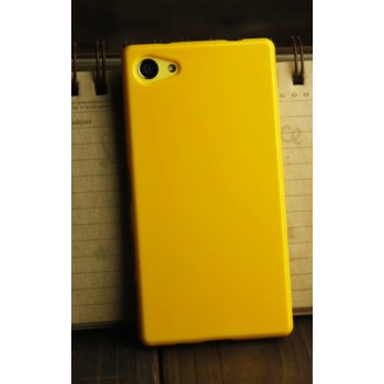 Силиконовый глянцевый непрозрачный чехол для Sony Xperia Z5 Compact  Желтый