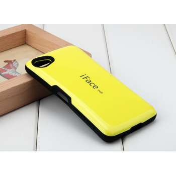 Силиконовый глянцевый непрозрачный чехол с нескользящими гранями для Sony Xperia Z5 Compact  Желтый