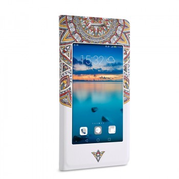 Чехол горизонтальная книжка подставка с окном вызова на пластиковой основе для Huawei Honor 7